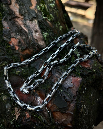 El İşlemeli Zincir Kolye - 925 Ayar Gümüş-Osiris Jewelry