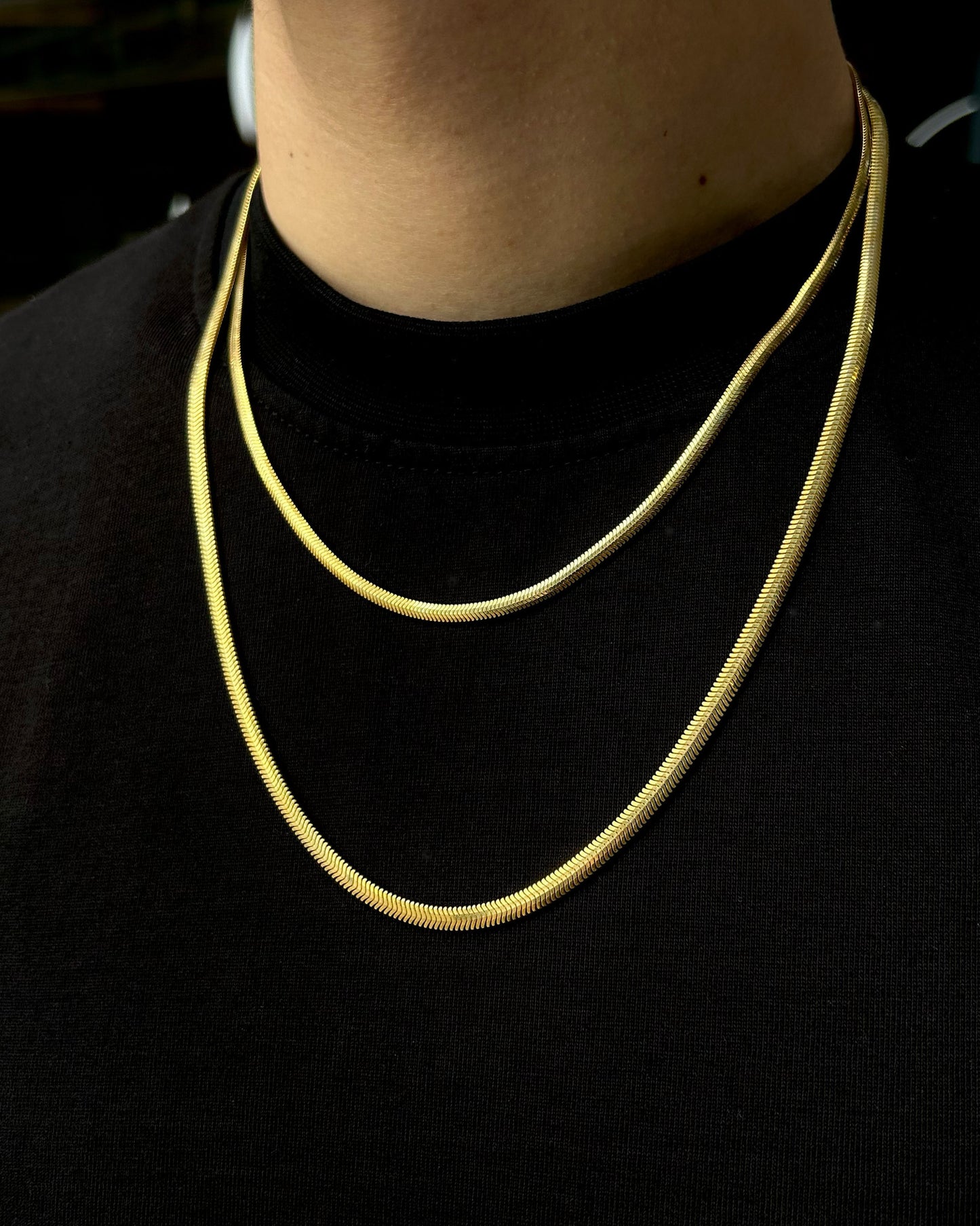 Altın Kaplama Balıksırtı İtalyan Zincir - 925 Ayar Gümüş-Zincir-Osiris Jewelry