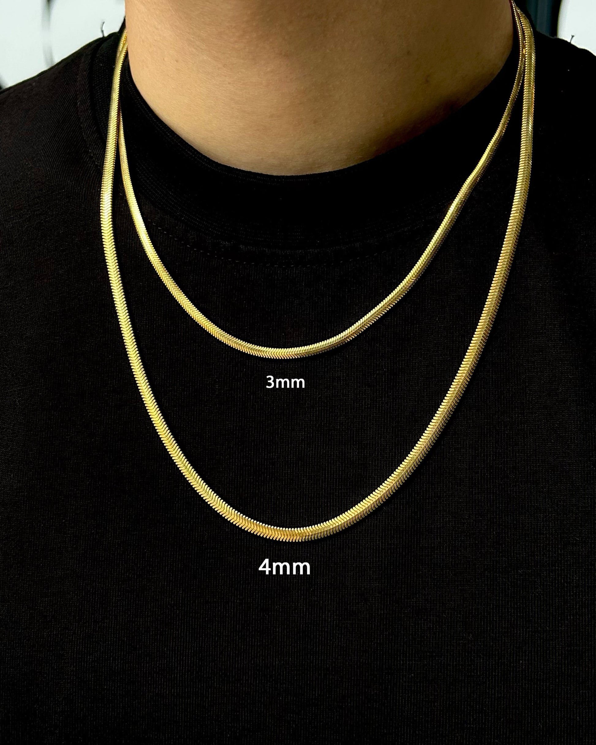 Altın Kaplama Balıksırtı İtalyan Zincir - 925 Ayar Gümüş-Zincir-Osiris Jewelry