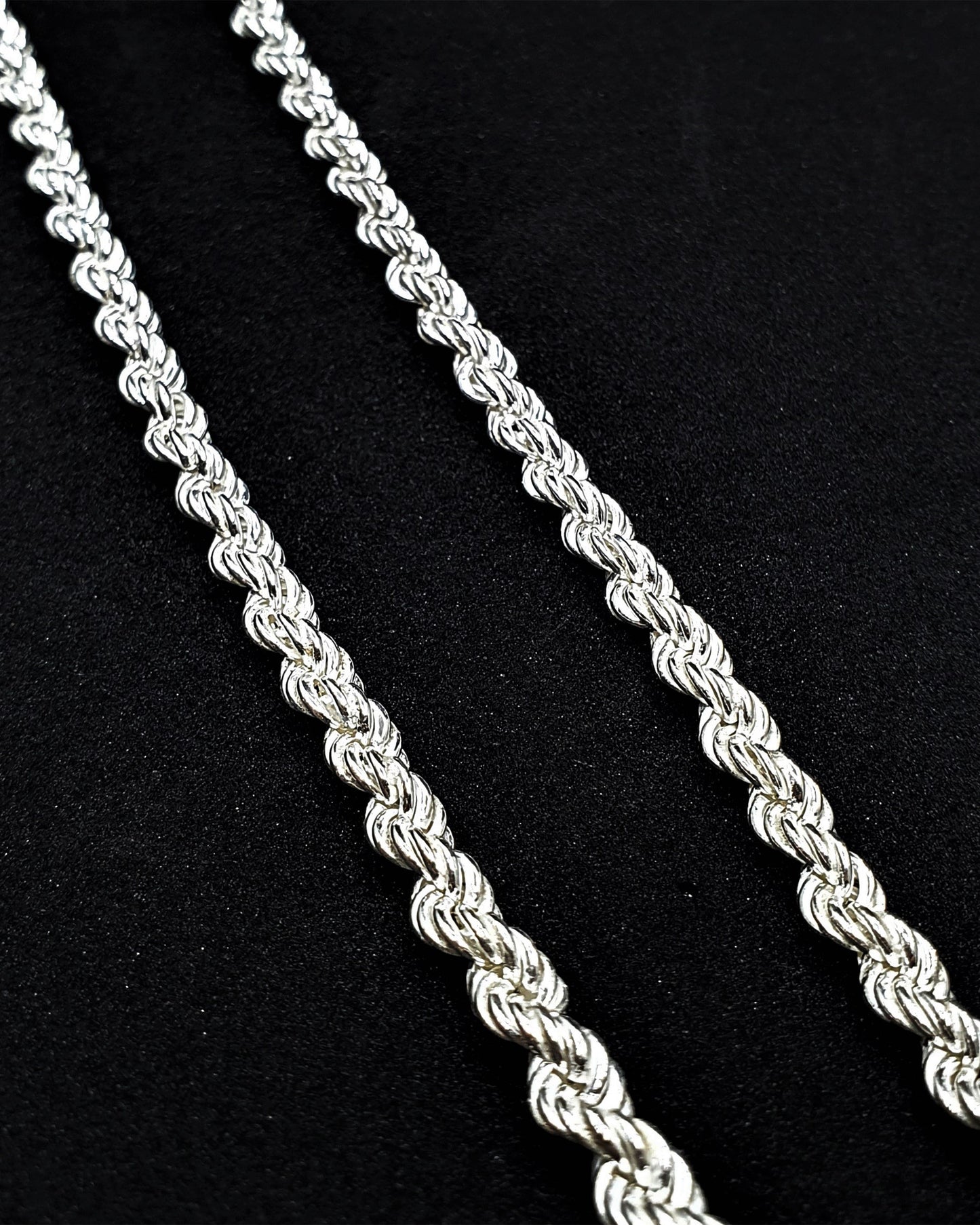 8mm Halat Zincir Kolye – 925 Ayar Gümüş