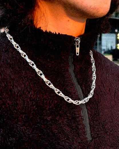 Oval Link Paperclip Chain Necklace – 925 Sterling Silver