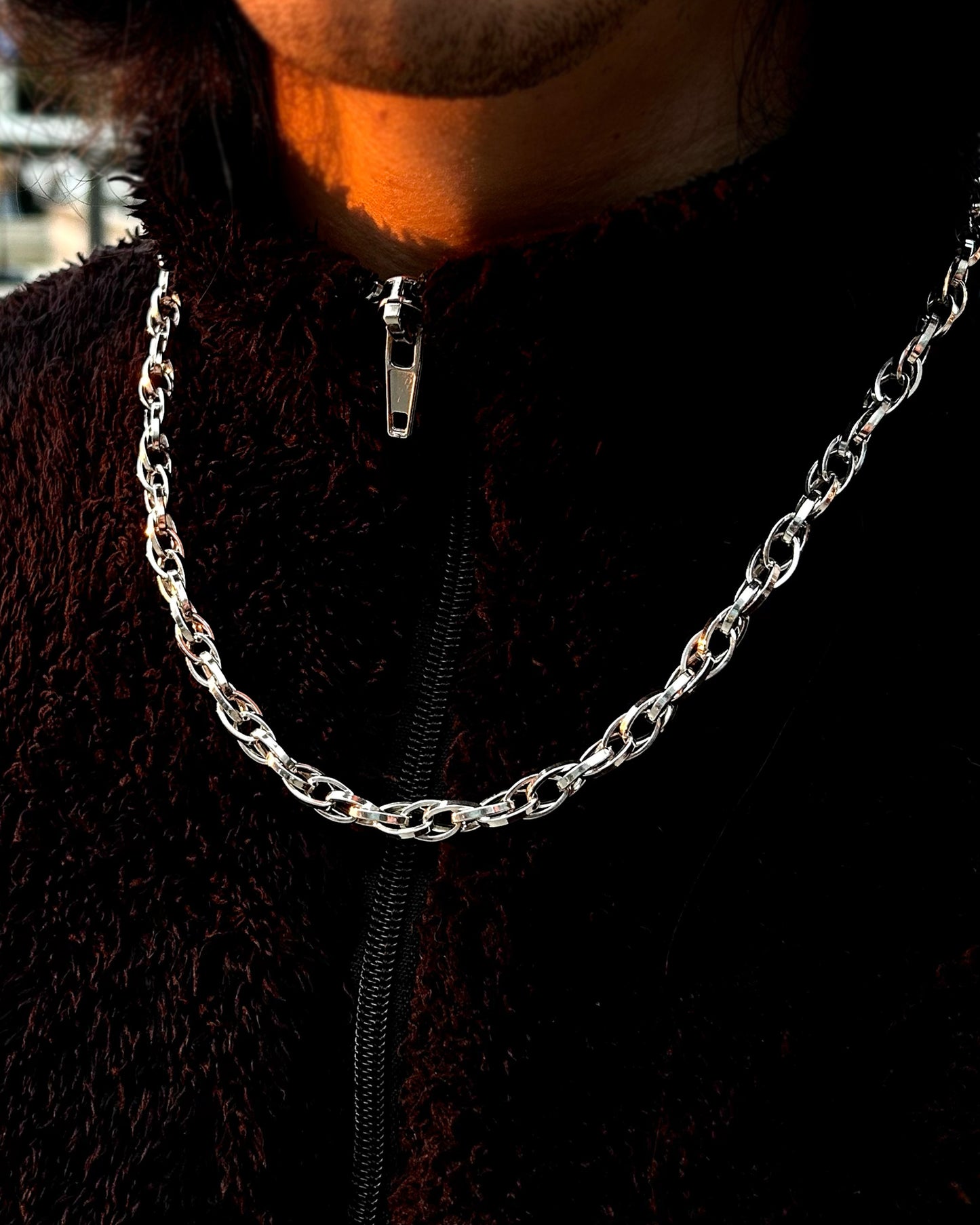 Oval Link Paperclip Chain Necklace – 925 Sterling Silver