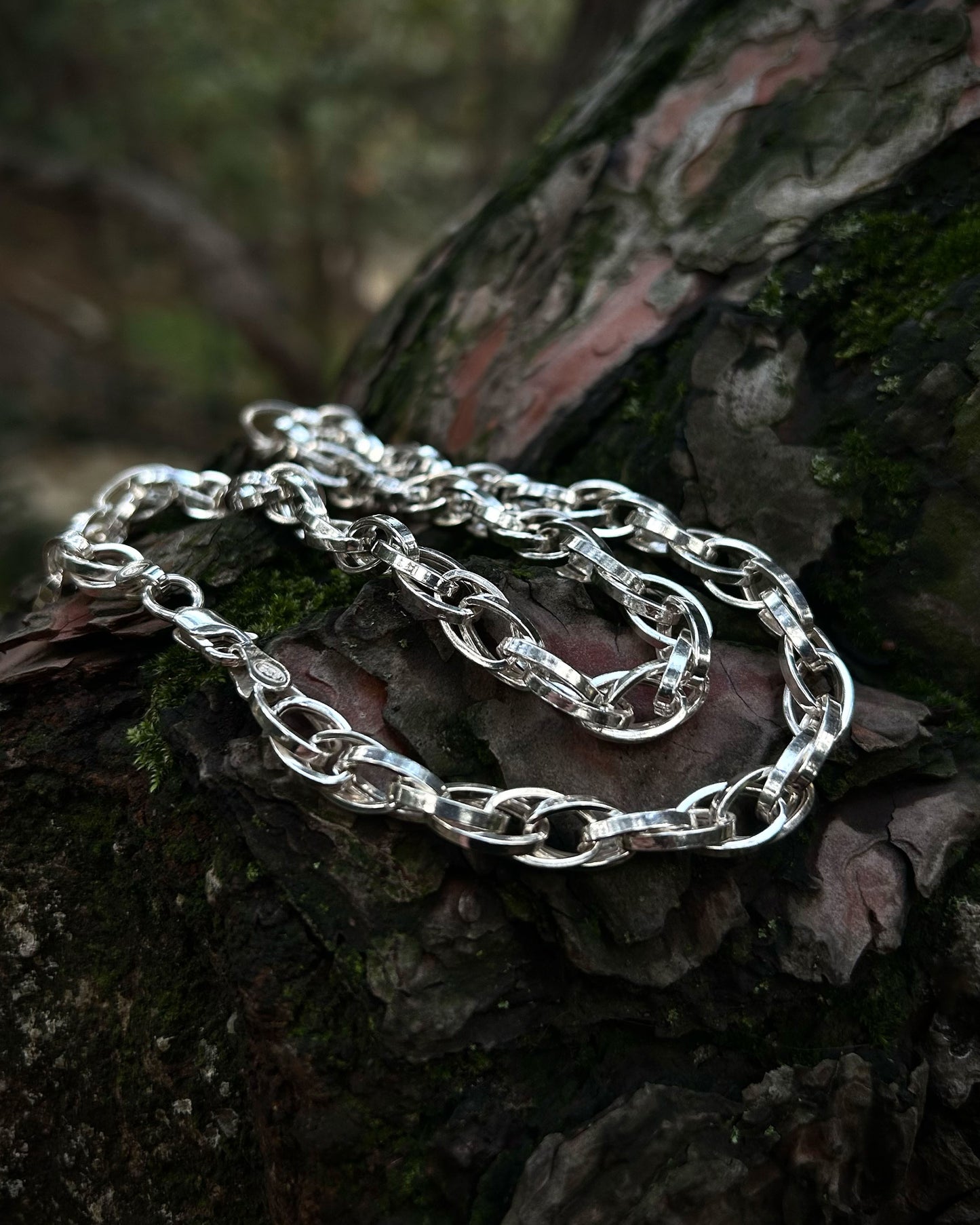 Oval Link Paperclip Chain Necklace – 925 Sterling Silver