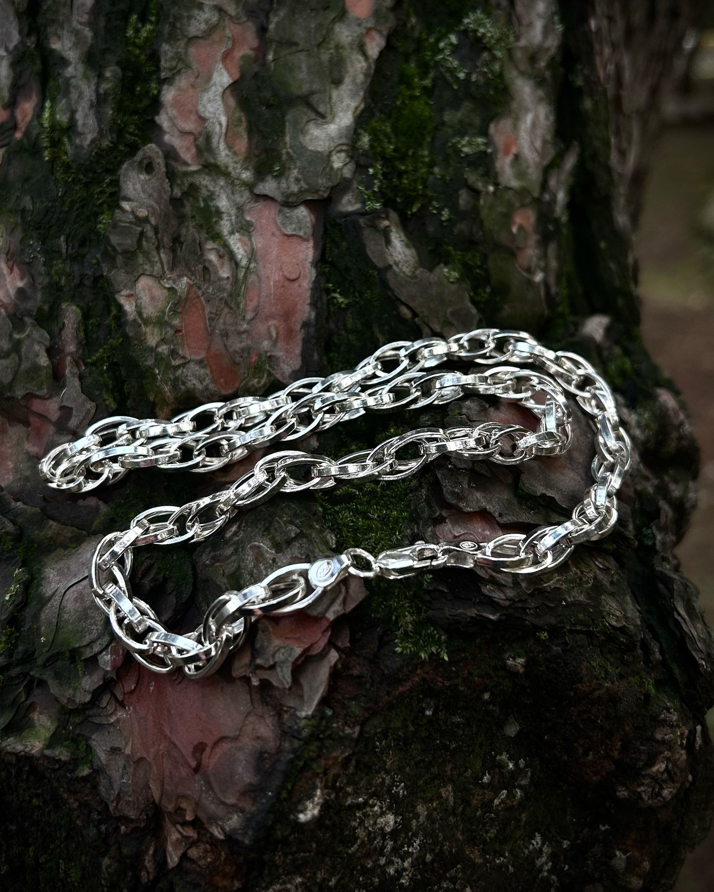 Oval Link Paperclip Chain Necklace – 925 Sterling Silver