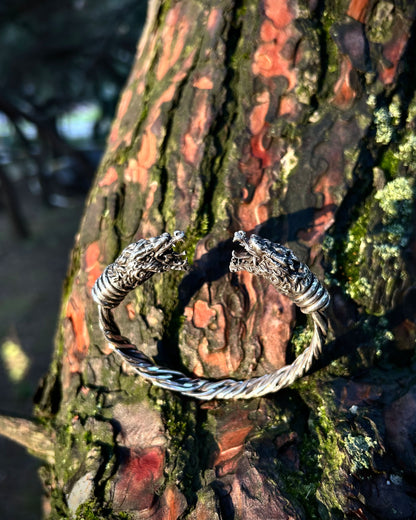 Ağır Game of Thrones Ejderha Bilezik – Ayarlanabilir 925 Ayar Gümüş