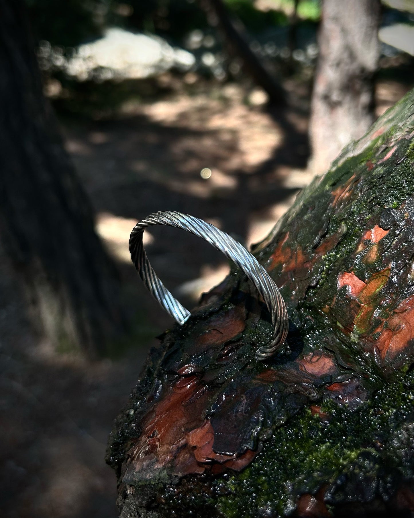 Bracelet jonc birman (creux) – Argent massif 925