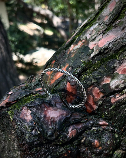 Bracelet manchette spirale (creuse) – Argent 925