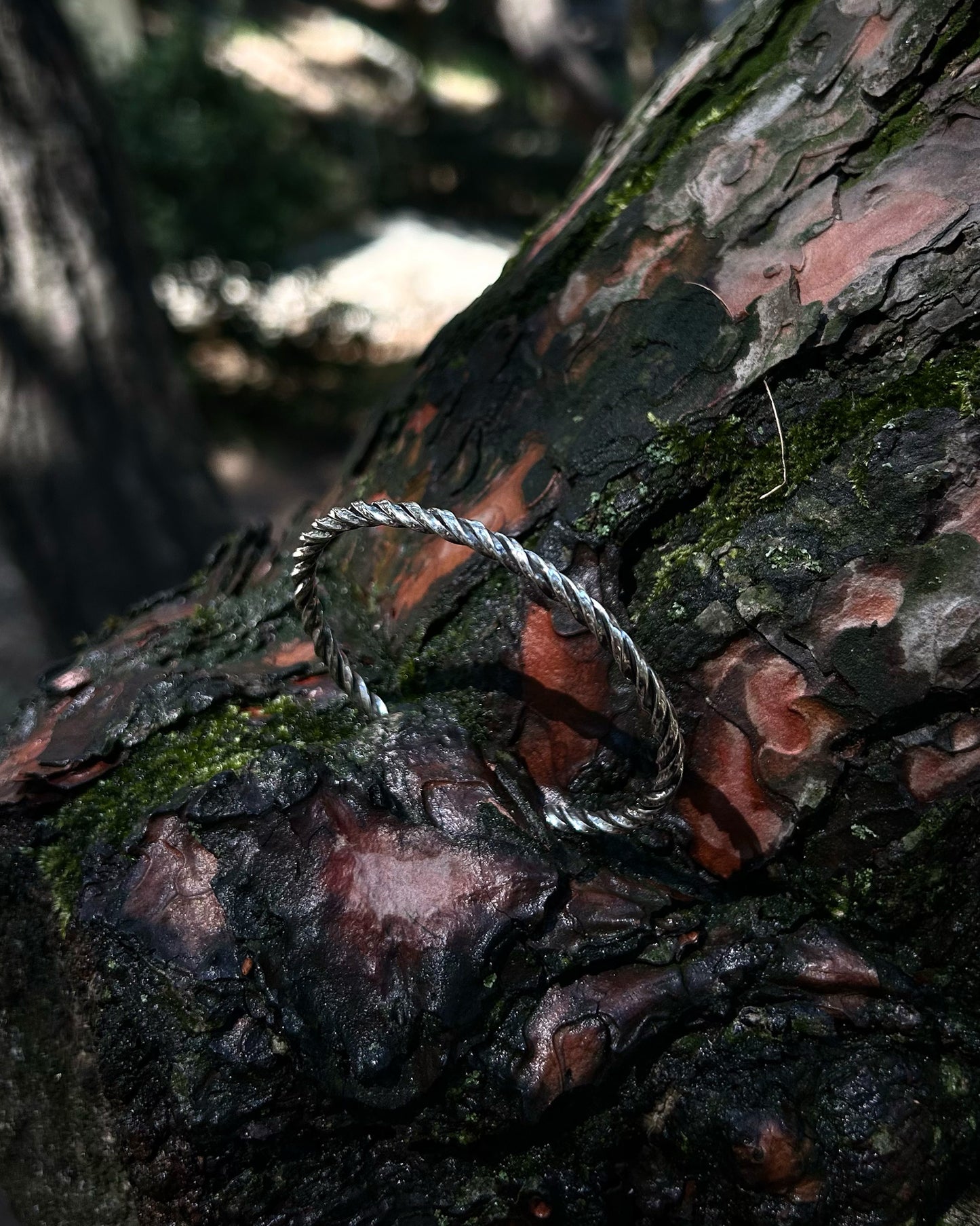 Bracelet manchette spirale (creuse) – Argent 925