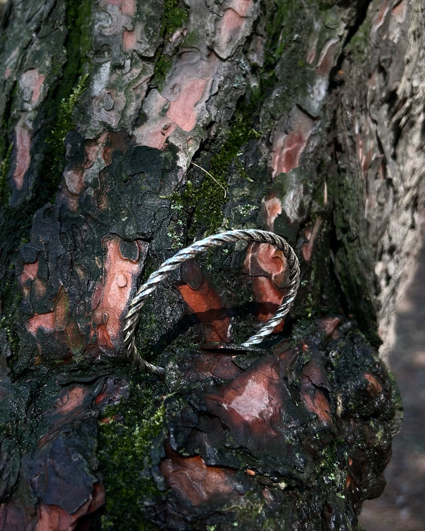 Bracelet manchette spirale (creuse) – Argent 925