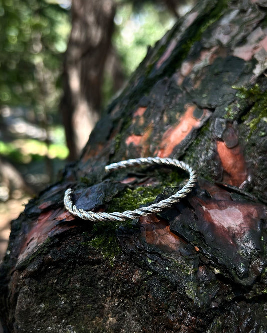 Spiral Clamp Bracelet (Hollow) – 925 Sterling Silver