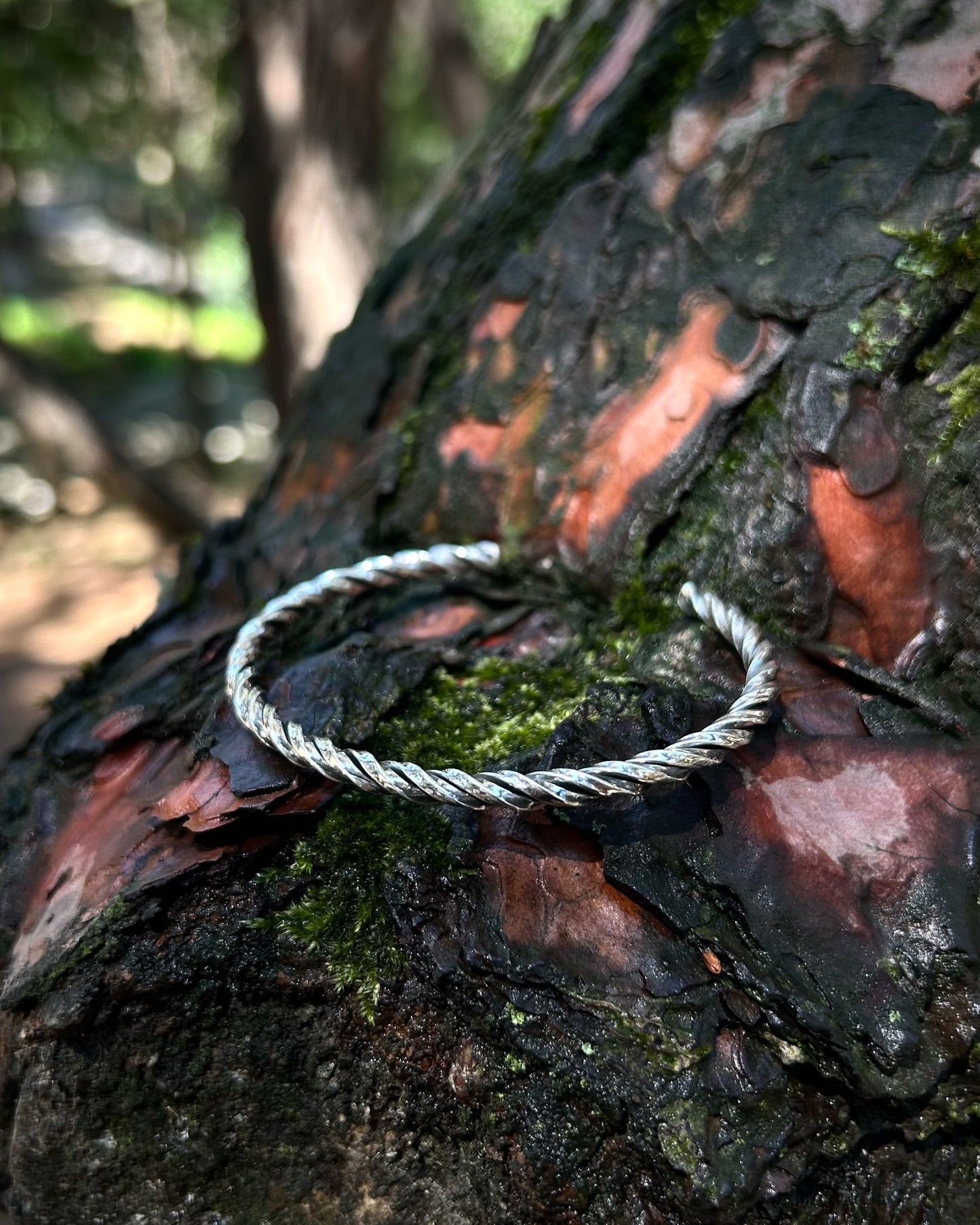 Bracelet manchette spirale (creuse) – Argent 925