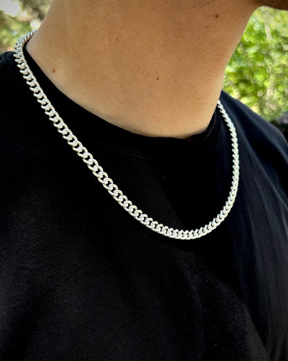 Oval Cuban Zincir Kolye (Hollow) – 925 Ayar Gümüş