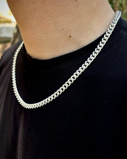 Oval Cuban Zincir Kolye (Hollow) – 925 Ayar Gümüş