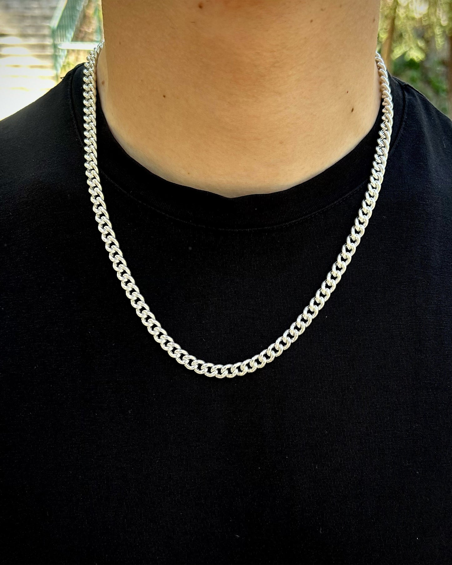 Oval Cuban Zincir Kolye (Hollow) – 925 Ayar Gümüş