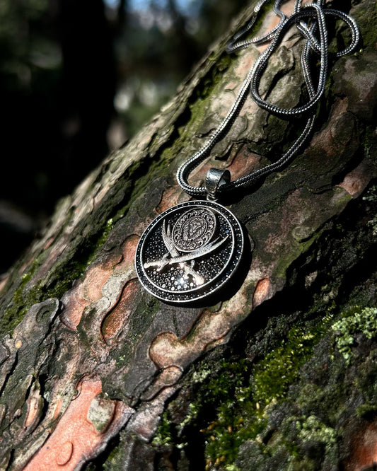 Aslanlı Zülfikar Tablo Kolye – 925 Ayar Gümüş-Osiris Jewelry