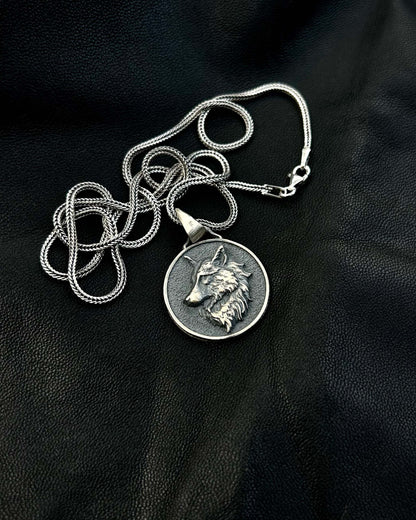 Kurt Madalyon Kolye – 925 Ayar Gümüş-Kolye-Osiris Jewelry