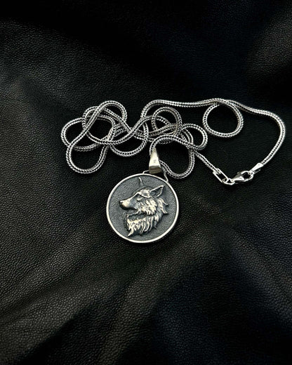 Kurt Madalyon Kolye – 925 Ayar Gümüş-Kolye-Osiris Jewelry