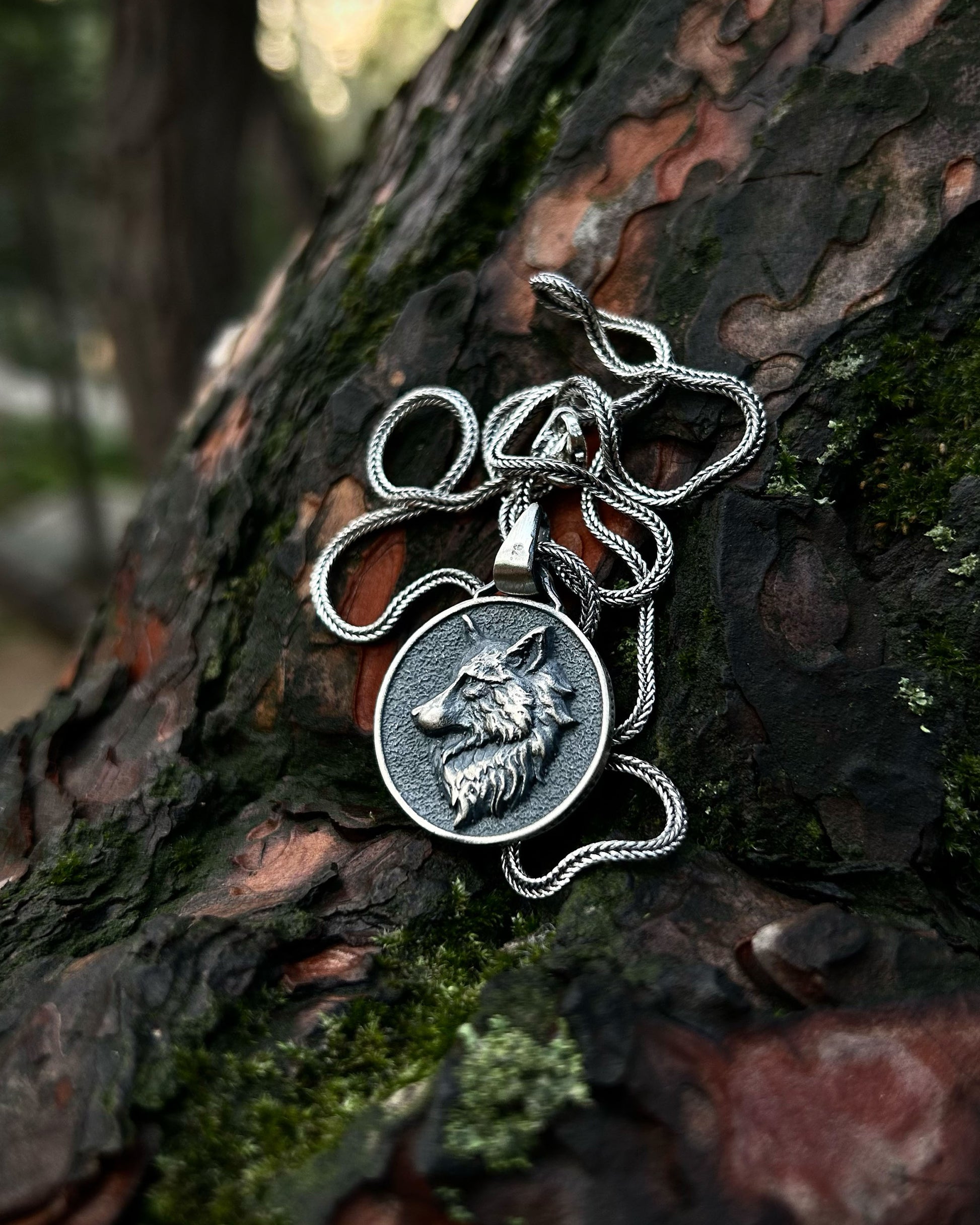 Kurt Madalyon Kolye – 925 Ayar Gümüş-Kolye-Osiris Jewelry