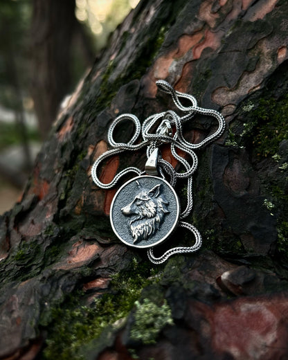 Kurt Madalyon Kolye – 925 Ayar Gümüş-Kolye-Osiris Jewelry