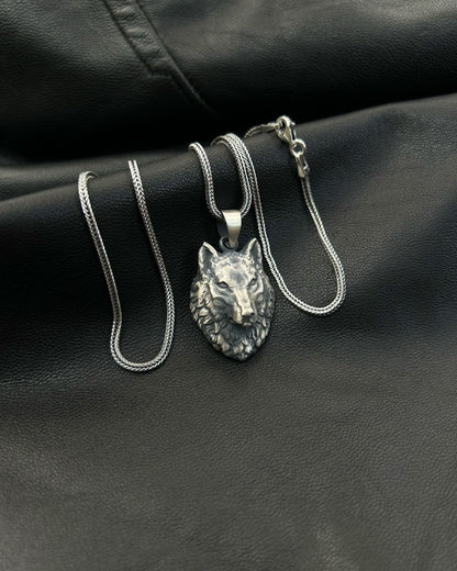 3 Boyutlu Kurt Kolye – 925 Ayar Gümüş-Kolye-Osiris Jewelry