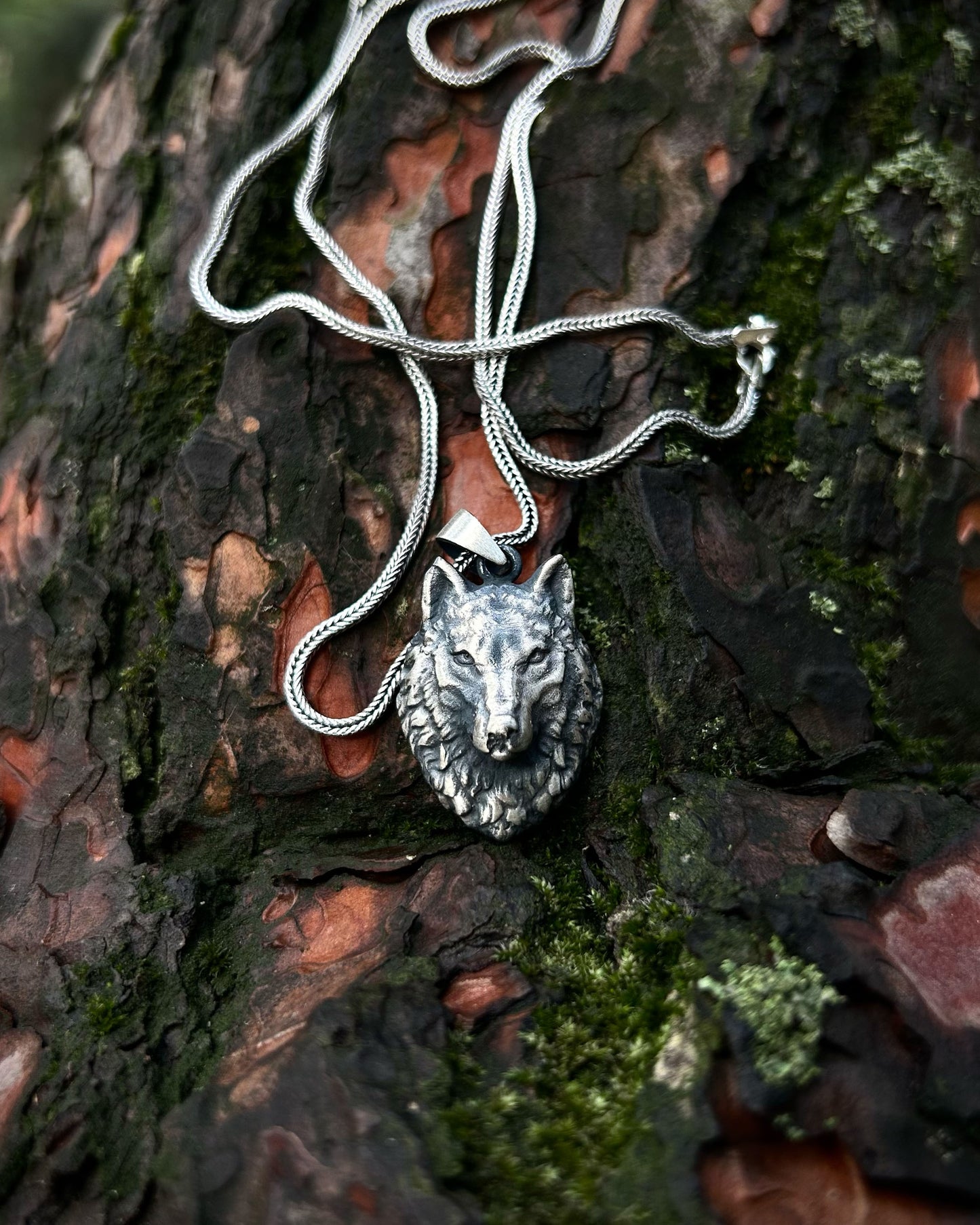 3 Boyutlu Kurt Kolye – 925 Ayar Gümüş-Kolye-Osiris Jewelry