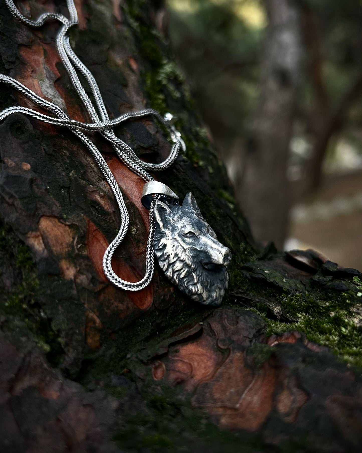 3 Boyutlu Kurt Kolye – 925 Ayar Gümüş-Kolye-Osiris Jewelry