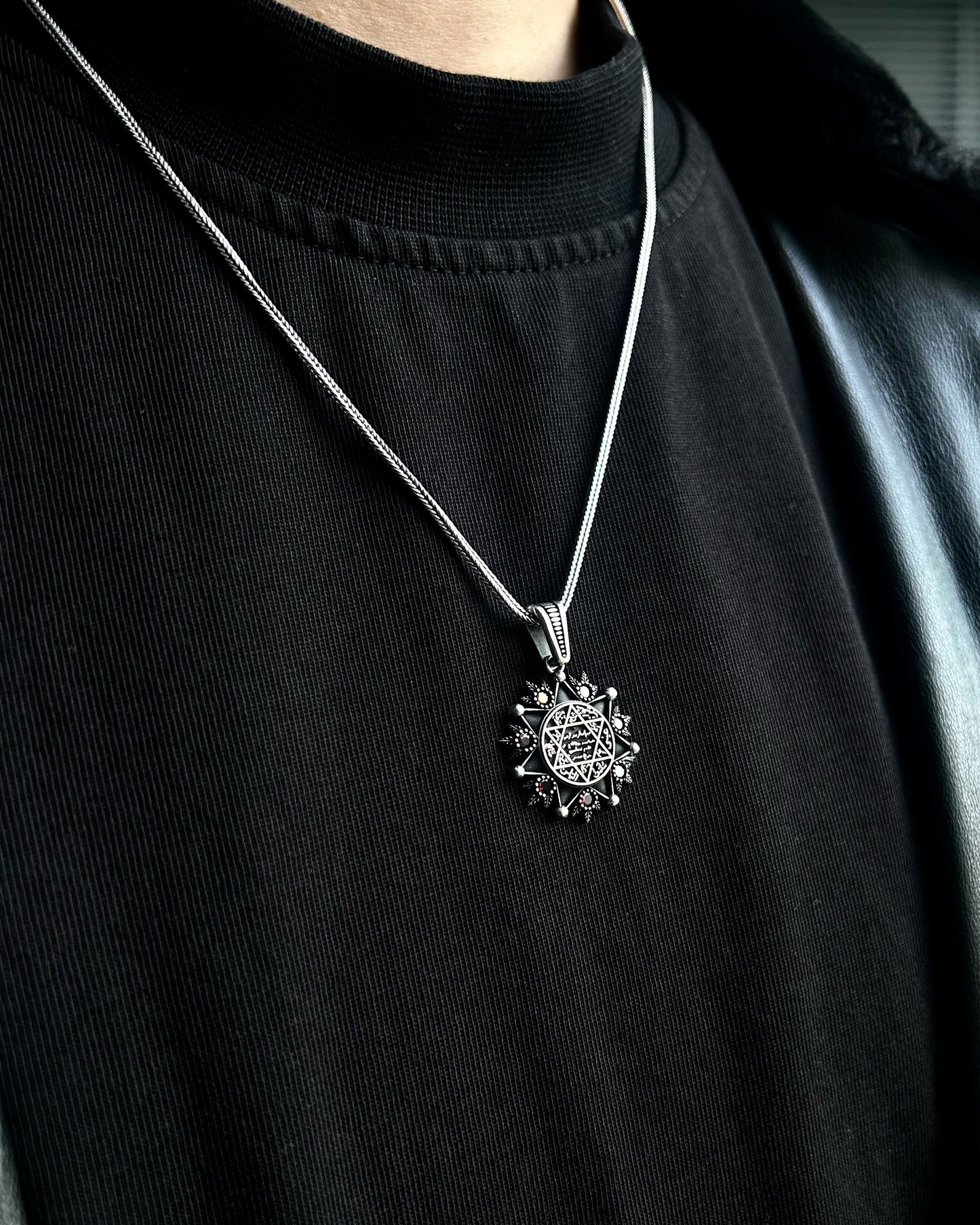 Süleyman Mührü Yıldız Kolye – 925 Ayar Gümüş