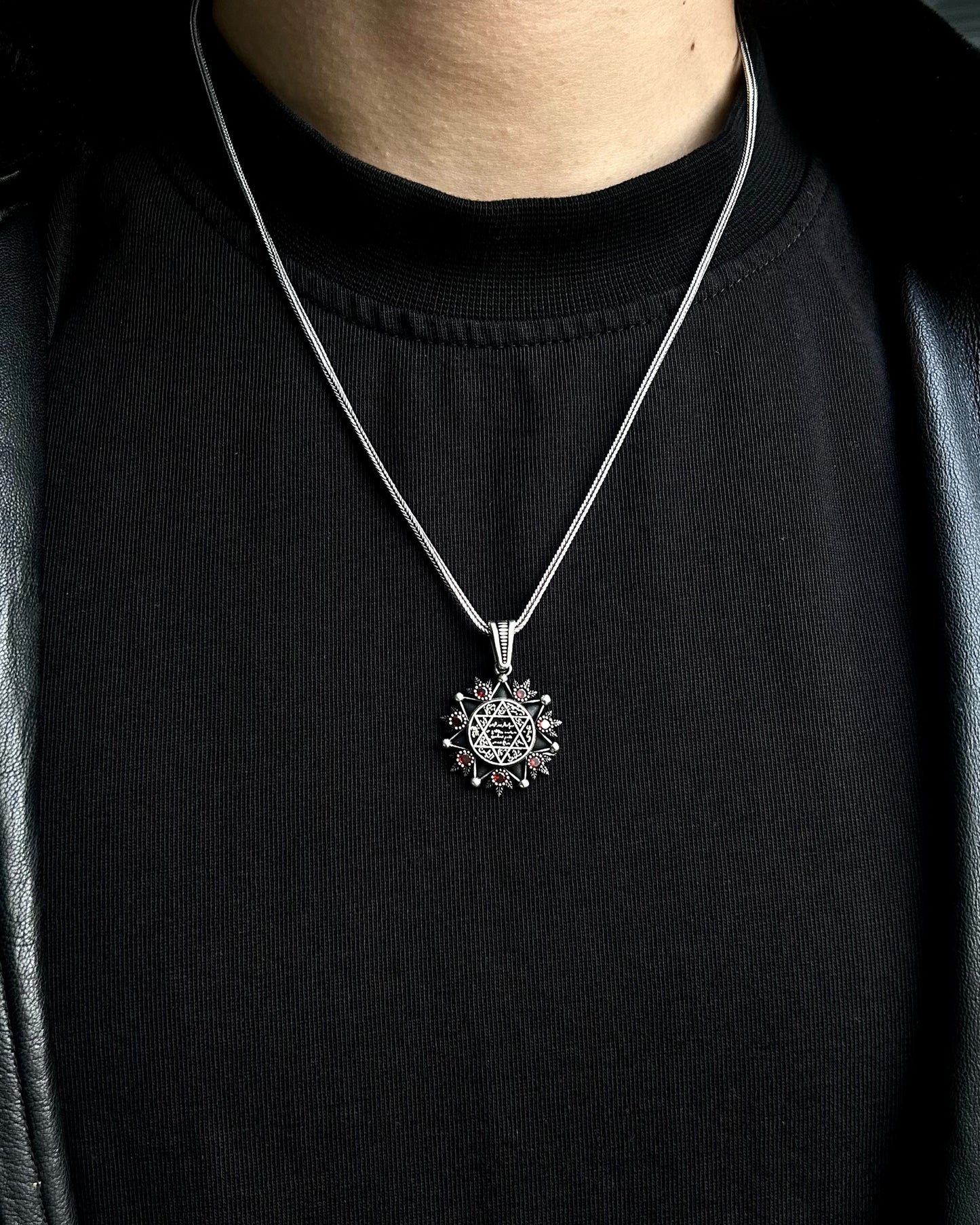 Süleyman Mührü Yıldız Kolye – 925 Ayar Gümüş