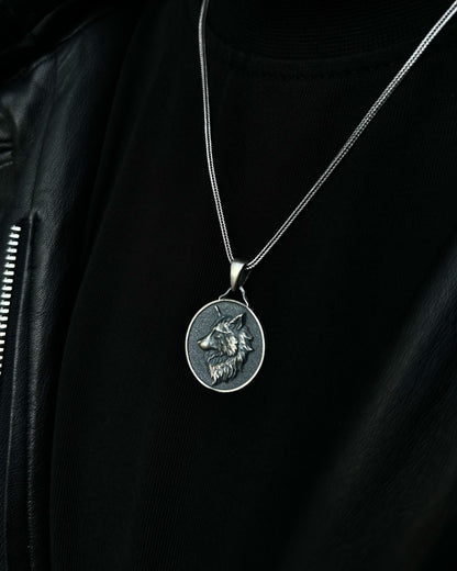 Kurt Madalyon Kolye – 925 Ayar Gümüş-Kolye-Osiris Jewelry