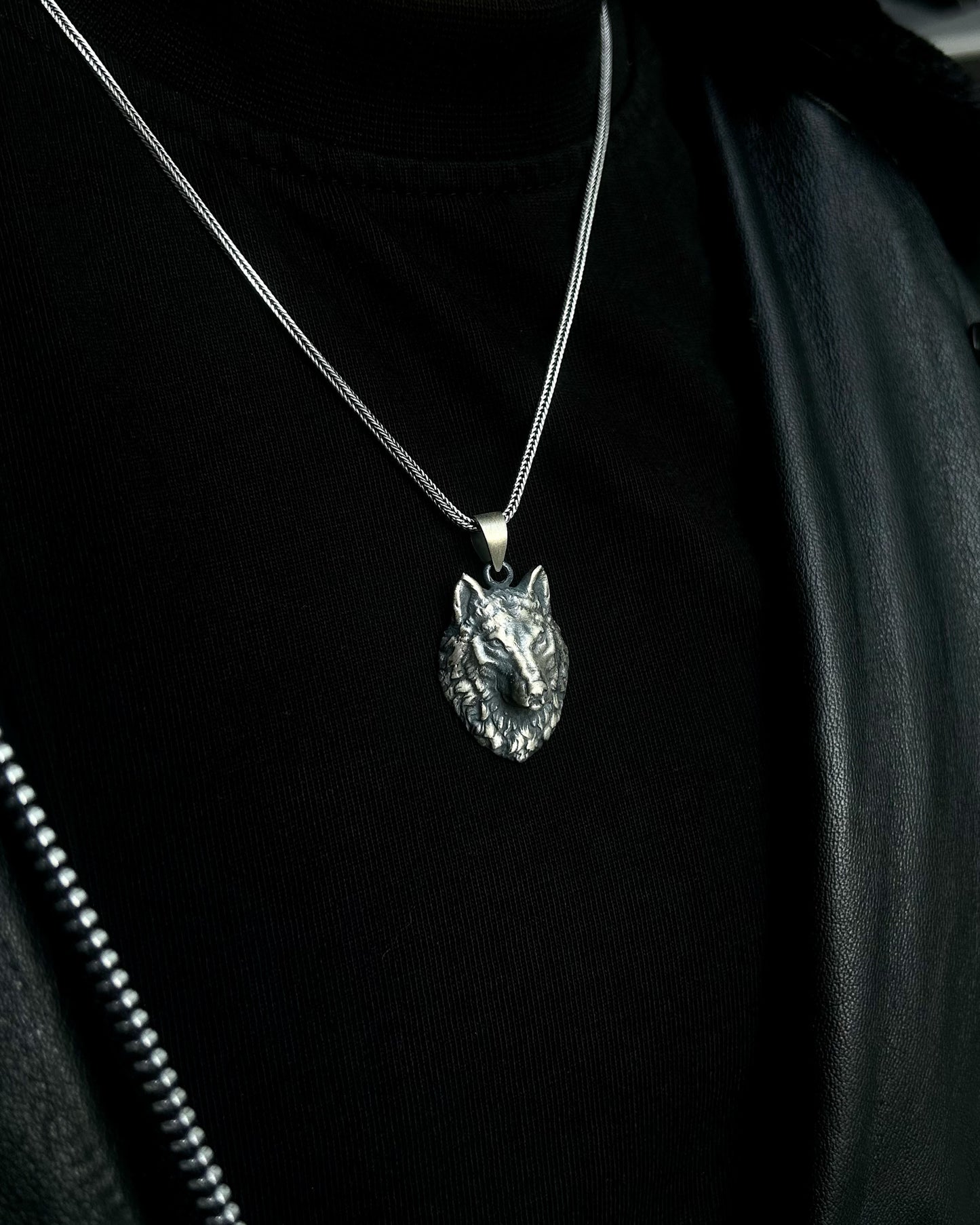 3 Boyutlu Kurt Kolye – 925 Ayar Gümüş-Kolye-Osiris Jewelry