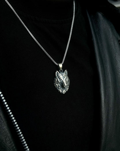 3 Boyutlu Kurt Kolye – 925 Ayar Gümüş-Kolye-Osiris Jewelry