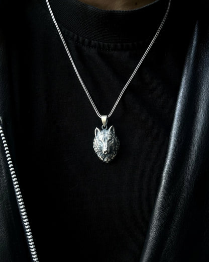 3 Boyutlu Kurt Kolye – 925 Ayar Gümüş-Kolye-Osiris Jewelry