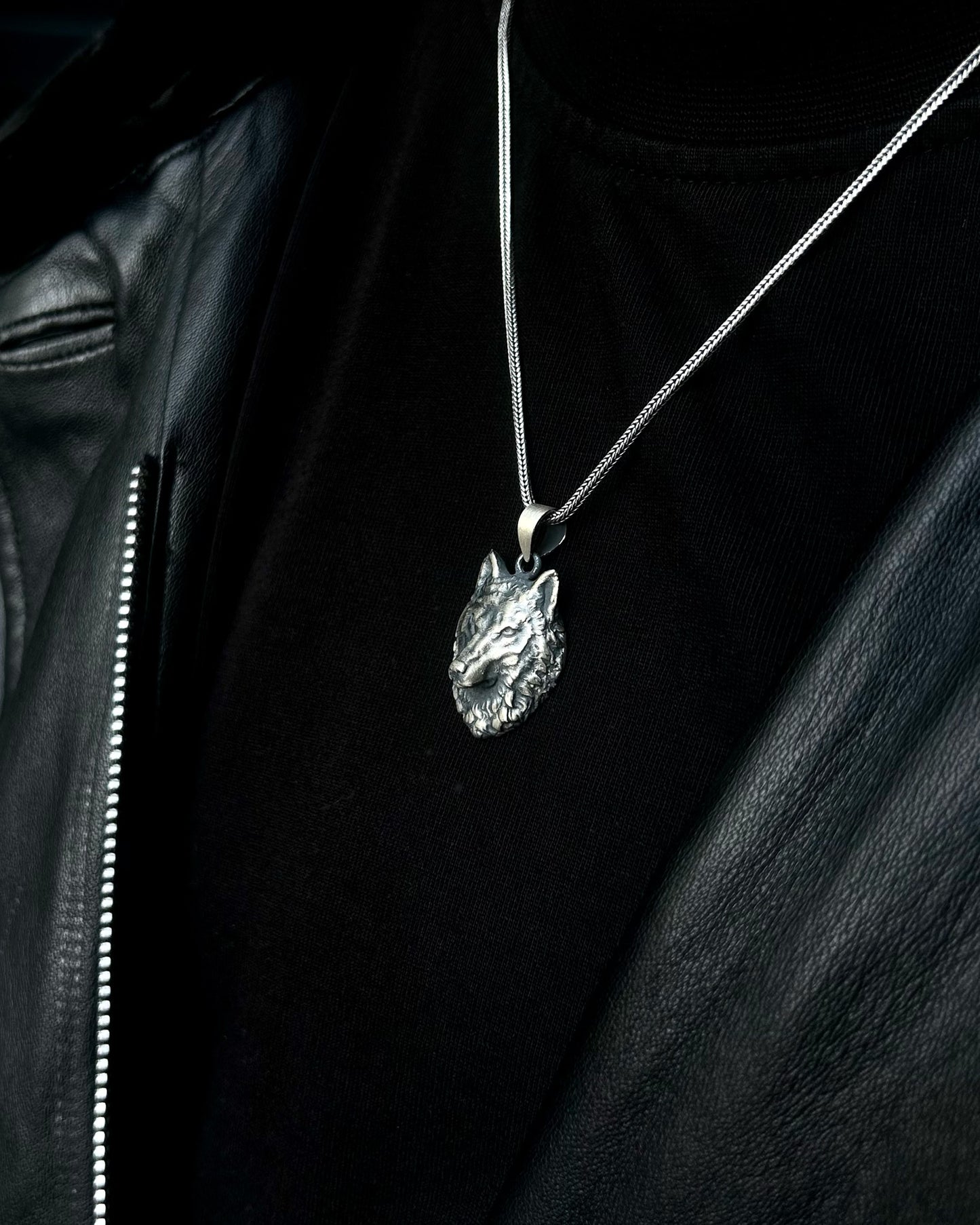 3 Boyutlu Kurt Kolye – 925 Ayar Gümüş-Kolye-Osiris Jewelry