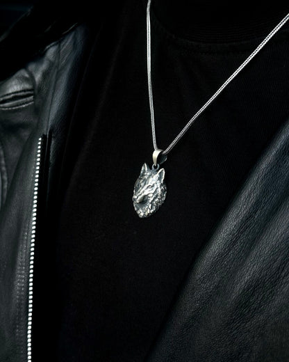 3 Boyutlu Kurt Kolye – 925 Ayar Gümüş-Kolye-Osiris Jewelry