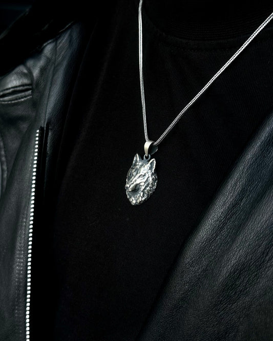 3 Boyutlu Kurt Kolye – 925 Ayar Gümüş-Kolye-Osiris Jewelry