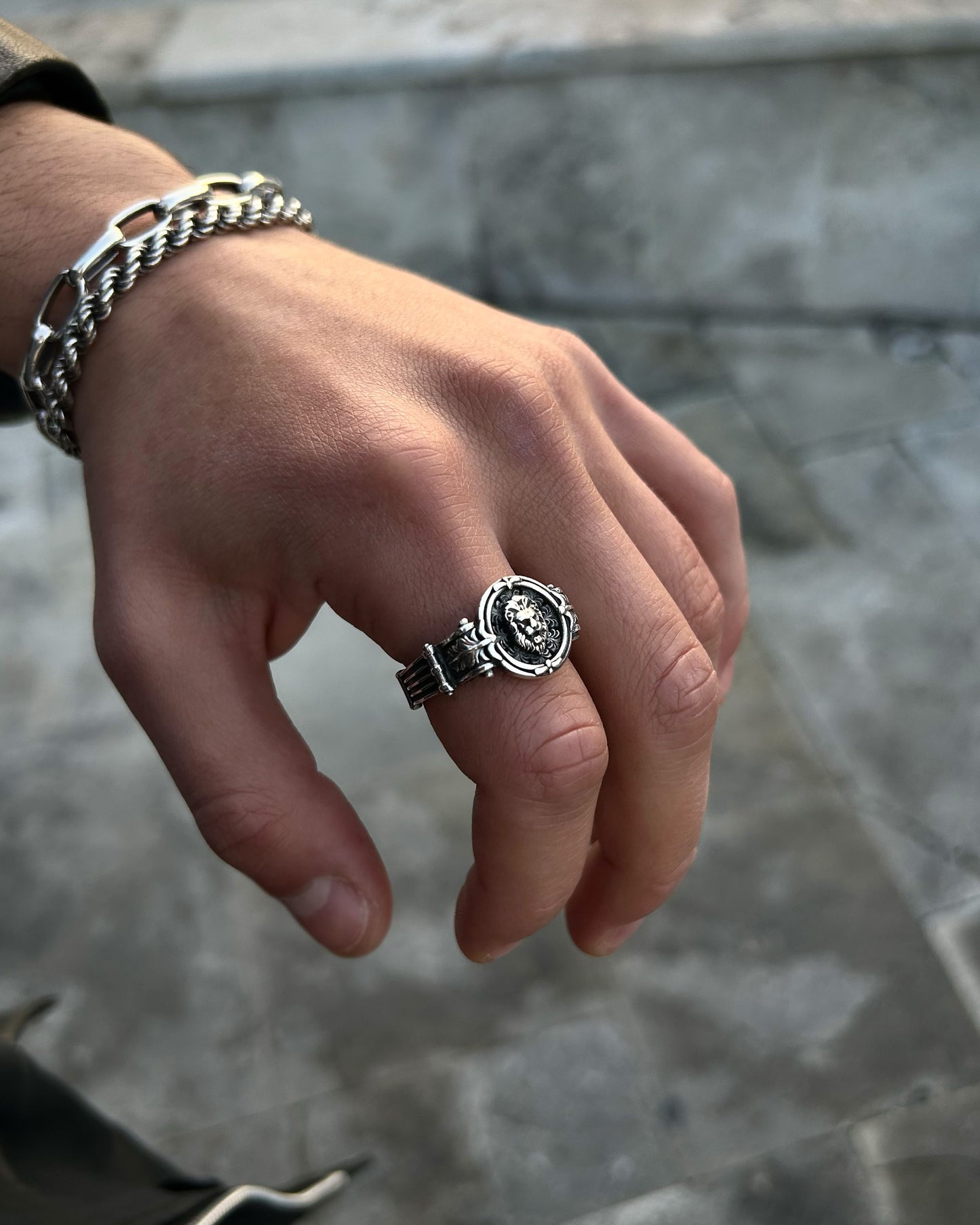 Minimal Aslan Yüzük – 925 Ayar Gümüş-Yüzük-Osiris Jewelry