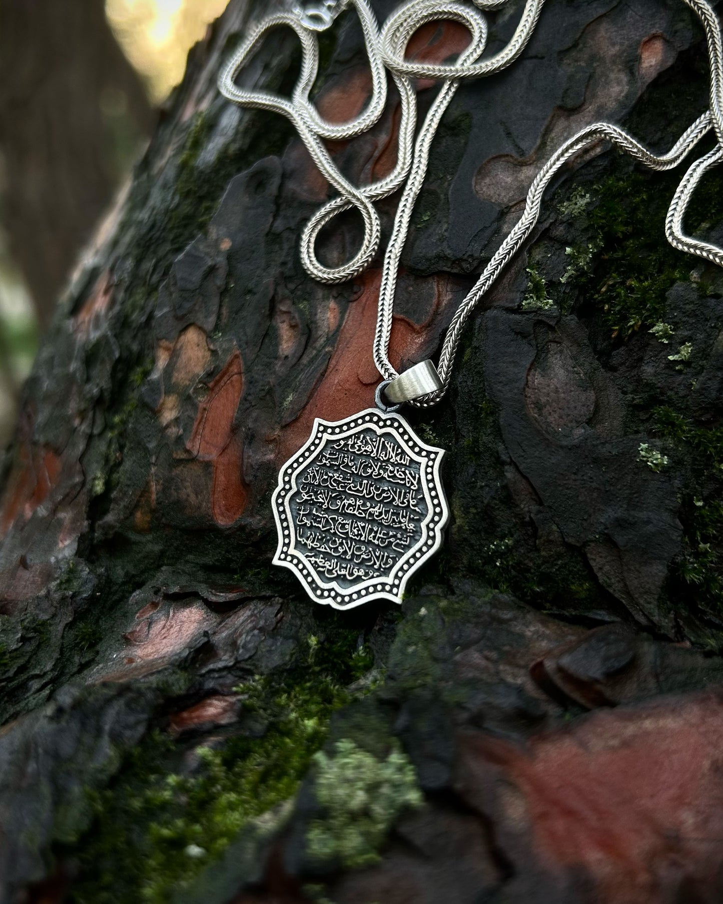 Otantik Ayetel Kürsi Kolye – 925 Ayar Gümüş