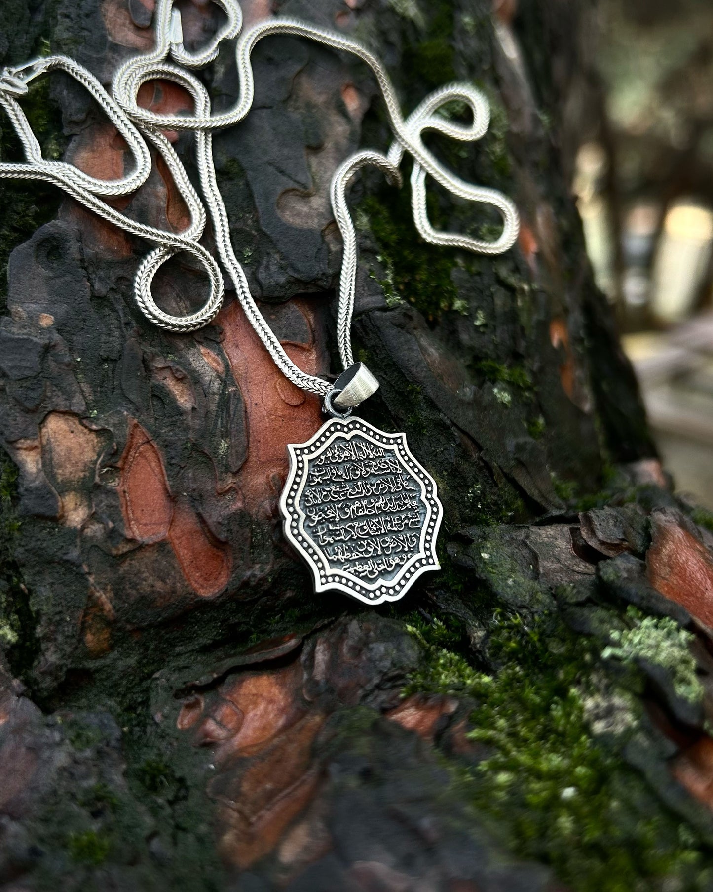 Otantik Ayetel Kürsi Kolye – 925 Ayar Gümüş