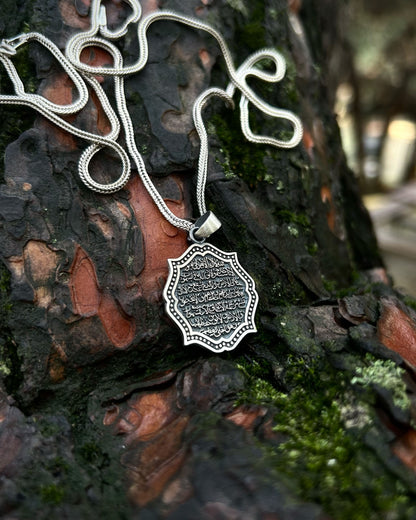 Otantik Ayetel Kürsi Kolye – 925 Ayar Gümüş