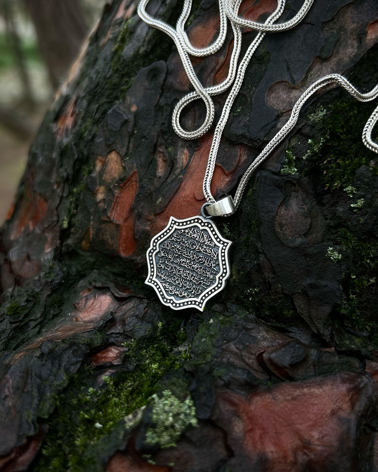 Otantik Ayetel Kürsi Kolye – 925 Ayar Gümüş