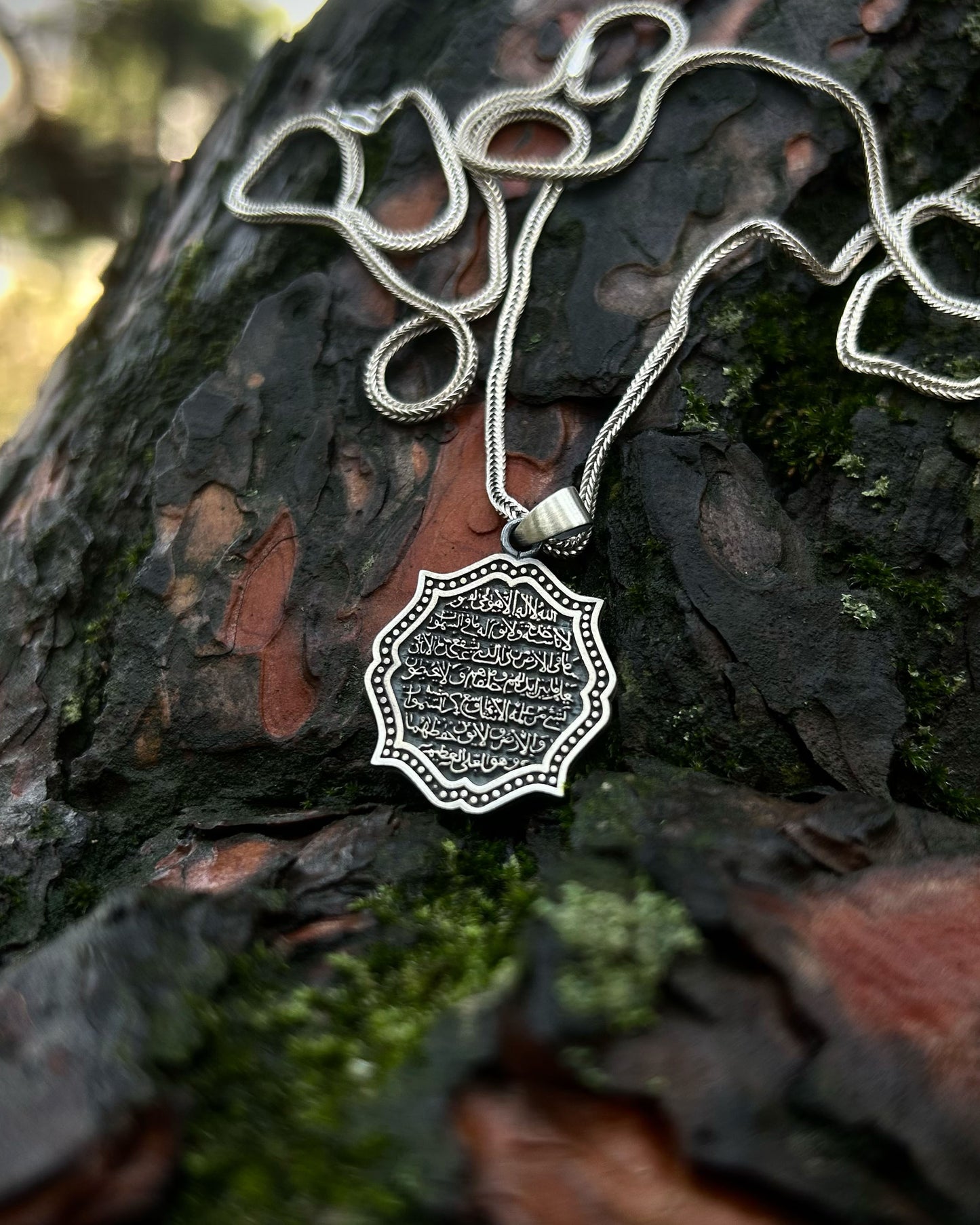 Otantik Ayetel Kürsi Kolye – 925 Ayar Gümüş