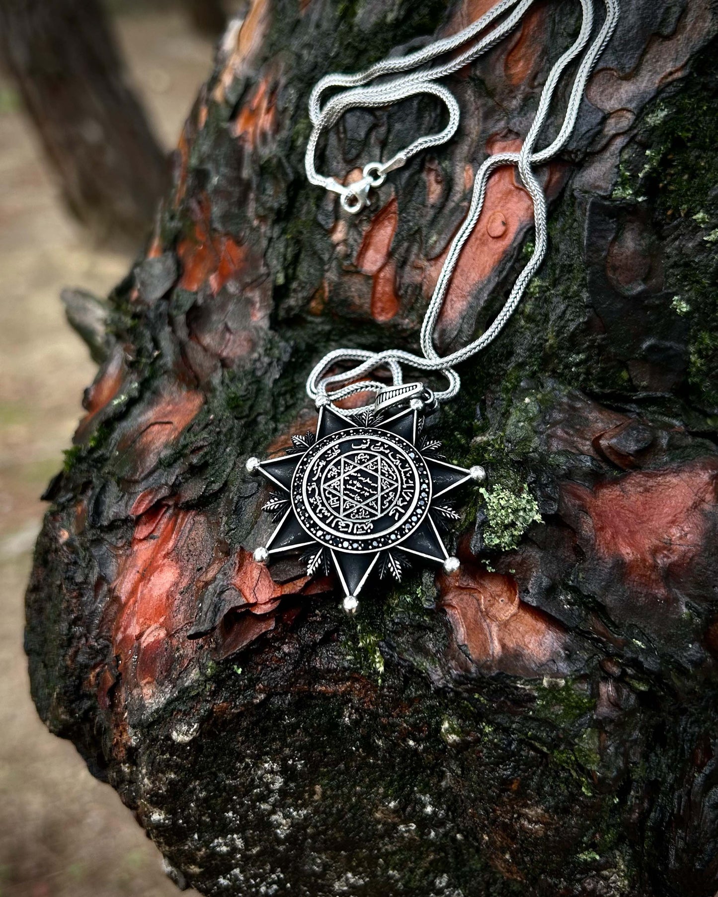 Büyük Süleyman Mührü Yıldız Kolye – 925 Ayar Gümüş