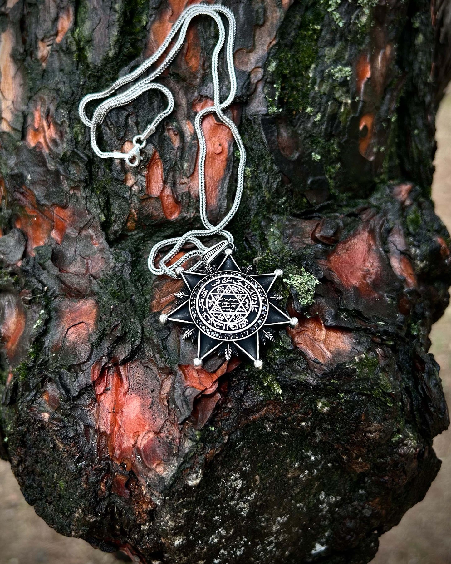 Büyük Süleyman Mührü Yıldız Kolye – 925 Ayar Gümüş