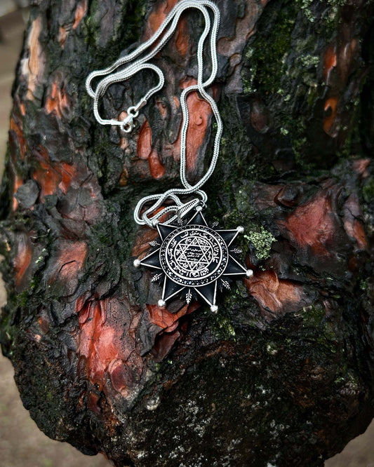 Büyük Süleyman Mührü Yıldız Kolye – 925 Ayar Gümüş