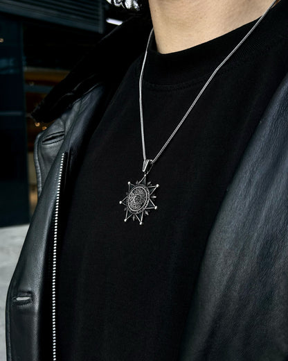 Büyük Süleyman Mührü Yıldız Kolye – 925 Ayar Gümüş