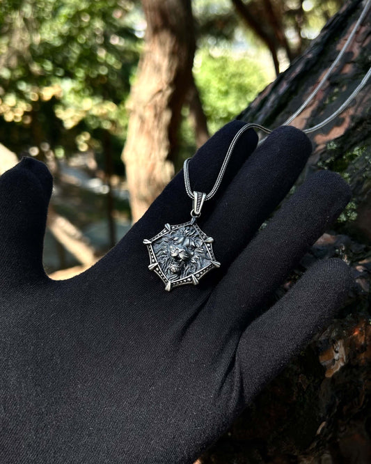 Aslan Tablo Kolye – 925 Ayar Gümüş-Osiris Jewelry
