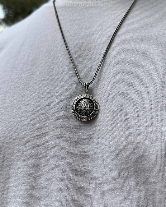 Aslan Madalyon Kolye – 925 Ayar Gümüş-Osiris Jewelry