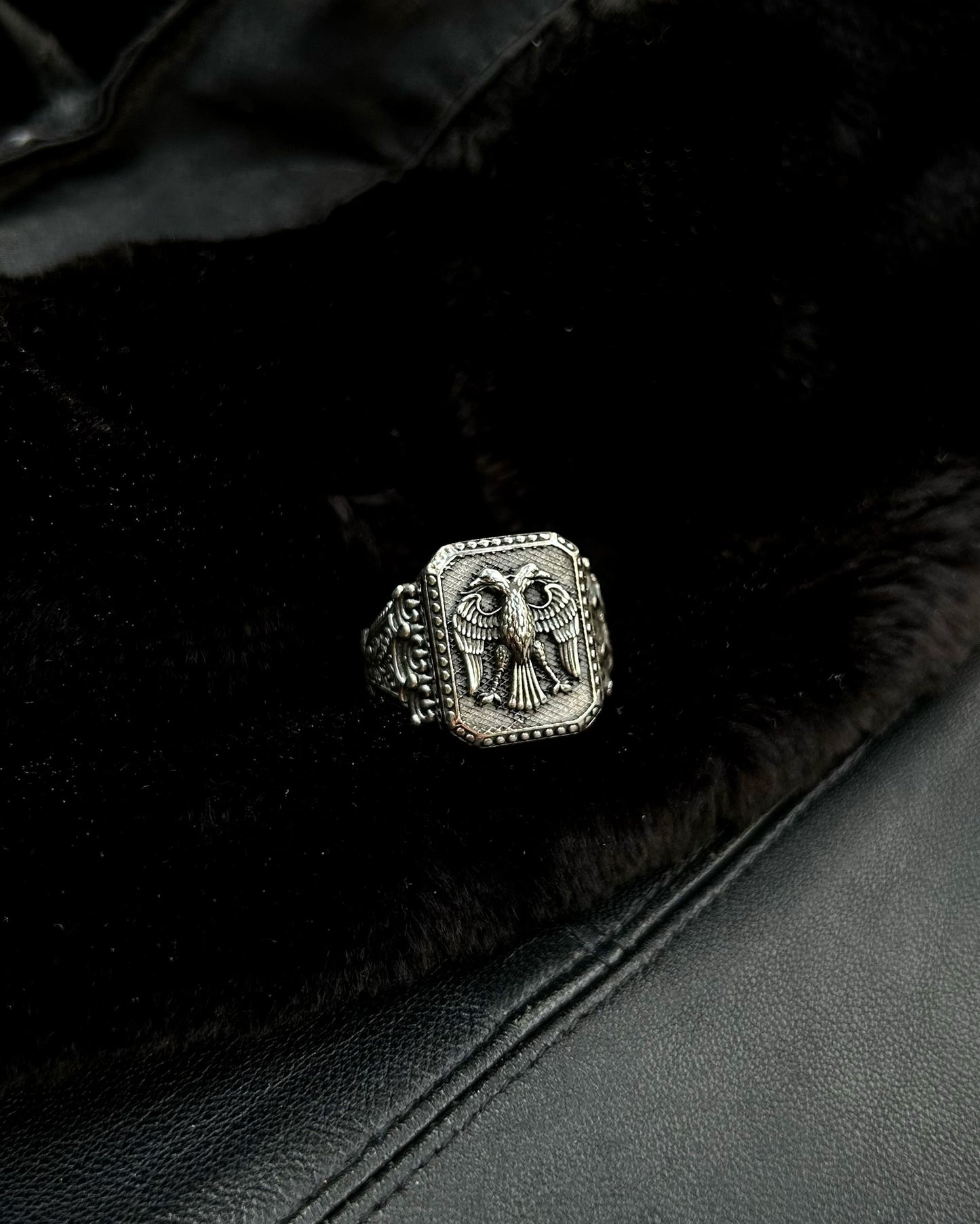 Çift Başlı Kartal Yüzük – 925 Ayar Gümüş-Yüzük-Osiris Jewelry