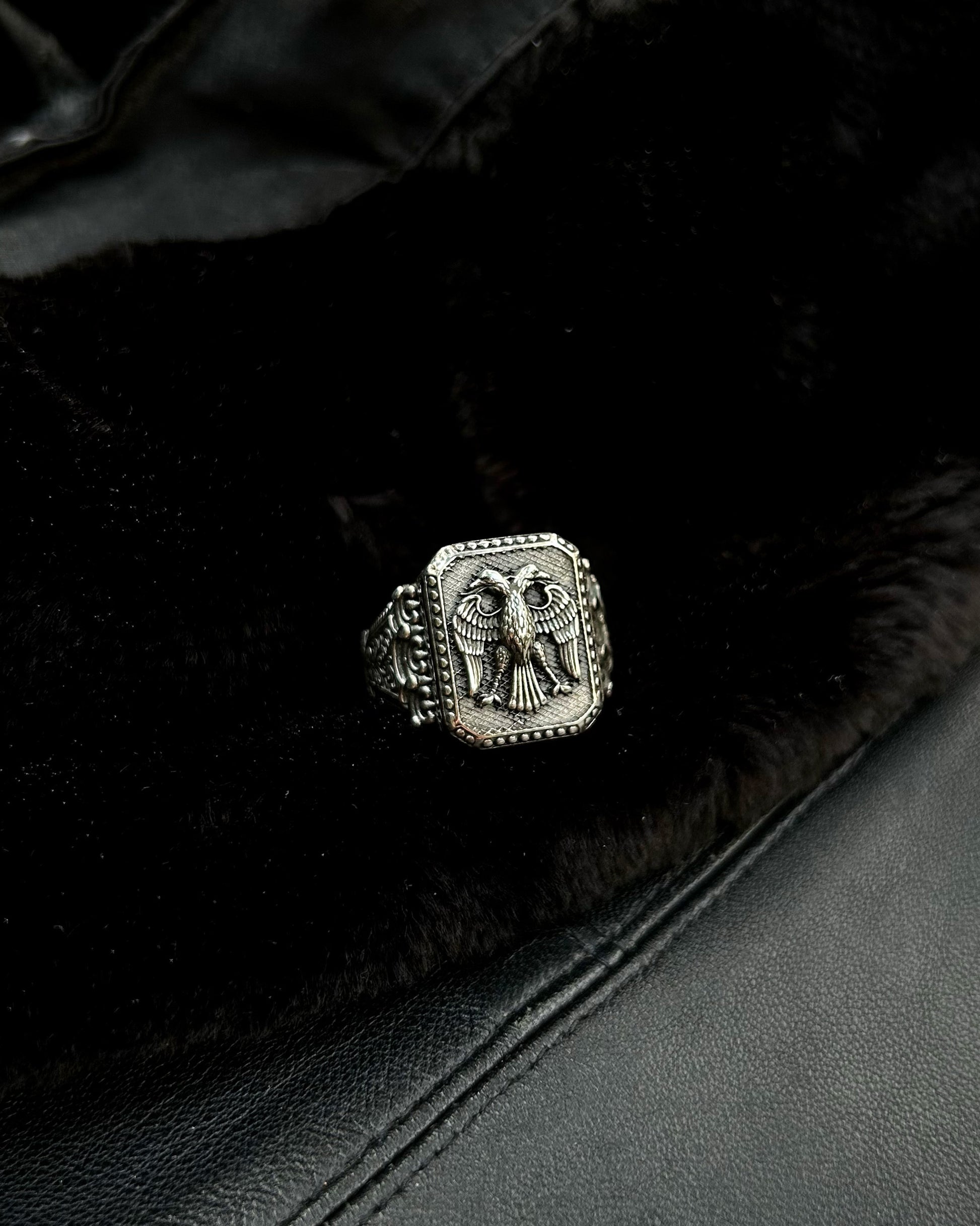 Çift Başlı Kartal Yüzük – 925 Ayar Gümüş-Yüzük-Osiris Jewelry