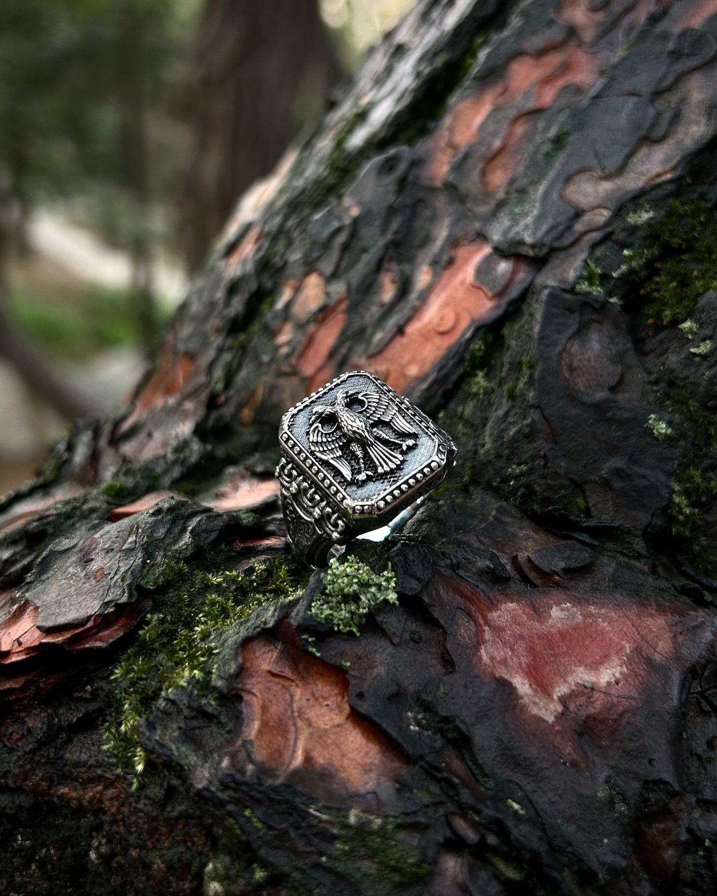 Çift Başlı Kartal Yüzük – 925 Ayar Gümüş-Yüzük-Osiris Jewelry